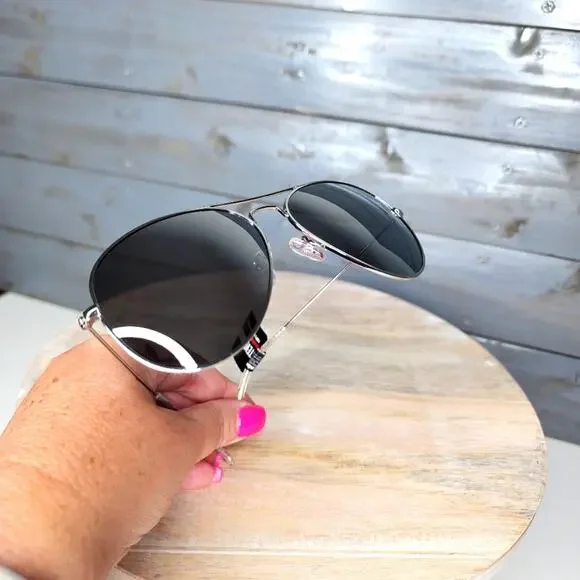 Steve Madden Gray Polarized Aviator Sunglasses New - Picture 4 of 8